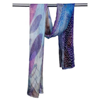 PURE SILK Abstract Designer Scarf