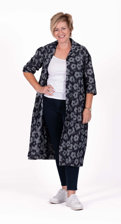 Denim Daisy Truffle Coat JS26-17