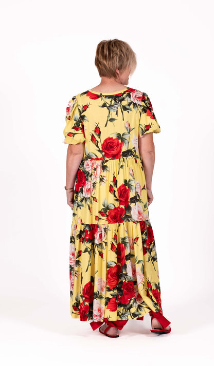 Sunlight Rose Tiered Dress JS26-27