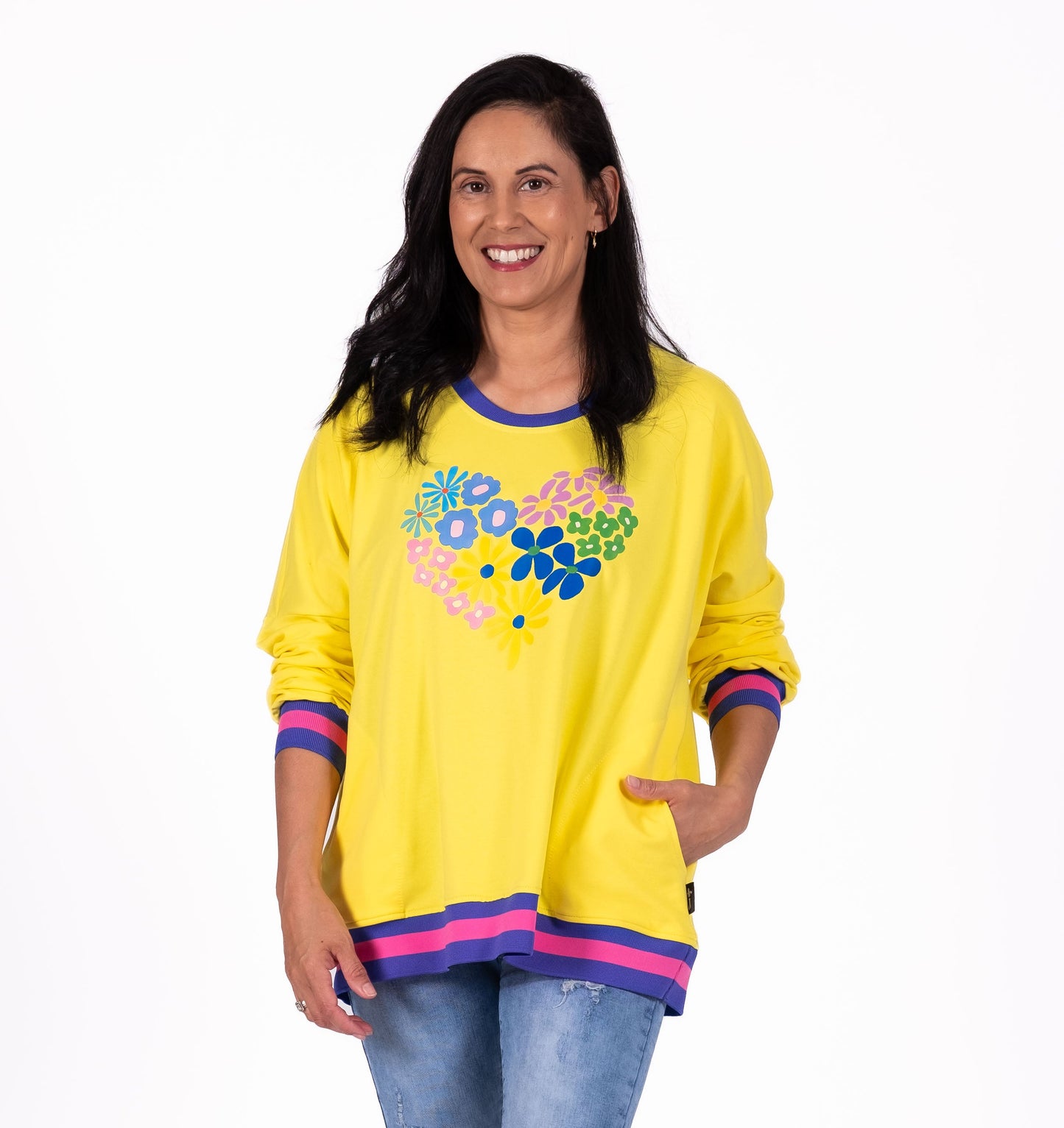 Flower Heart Sweatshirt JS26-30