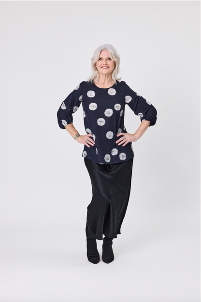Annette Black Dot Top LTD306