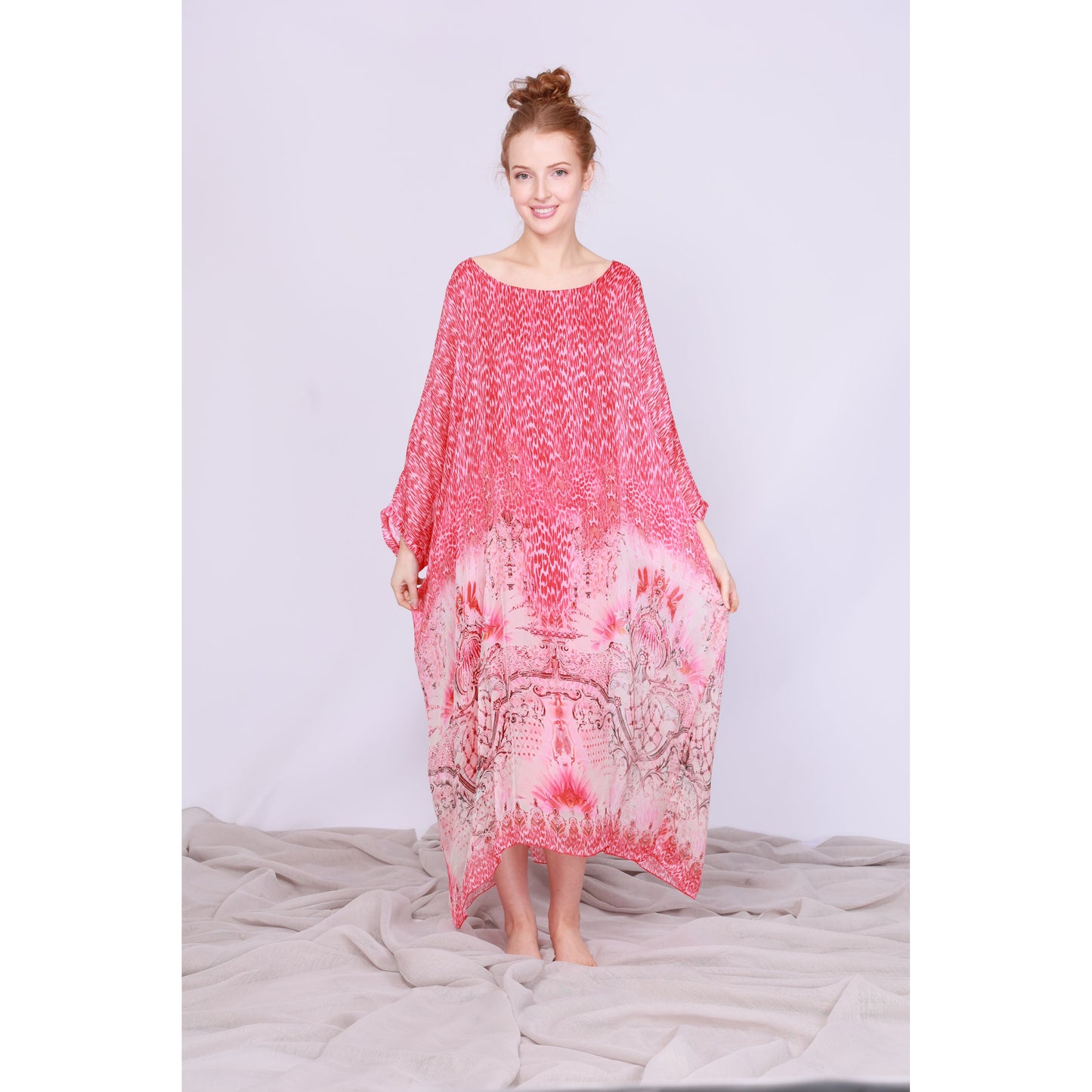 Italian Silk Print Dress
