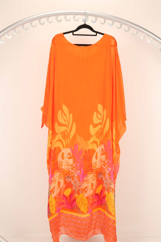 Orange Silk/Viscose  Dress BB66647-1