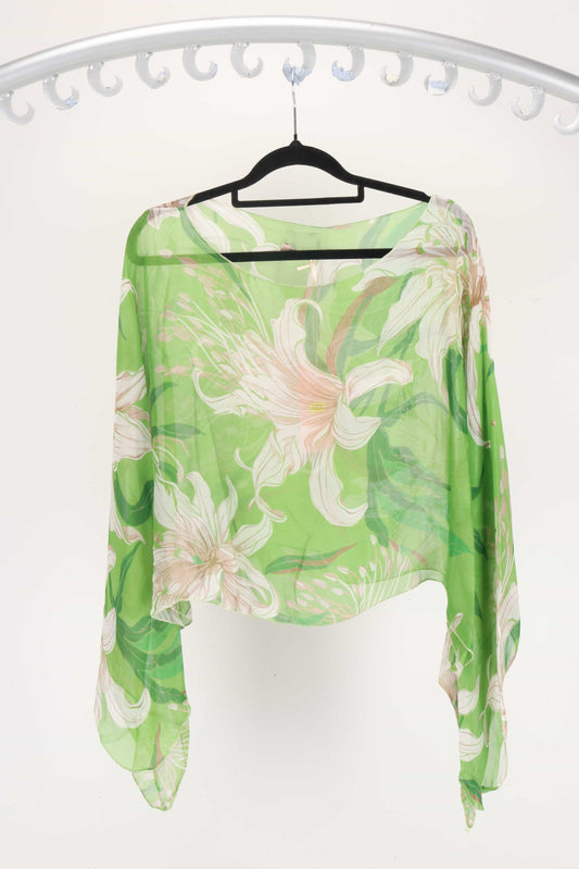 Green Silk/Viscose 2PCE Dress Set