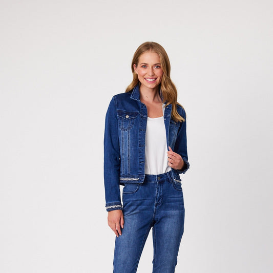 Classified Knit Denim Jkt C5034