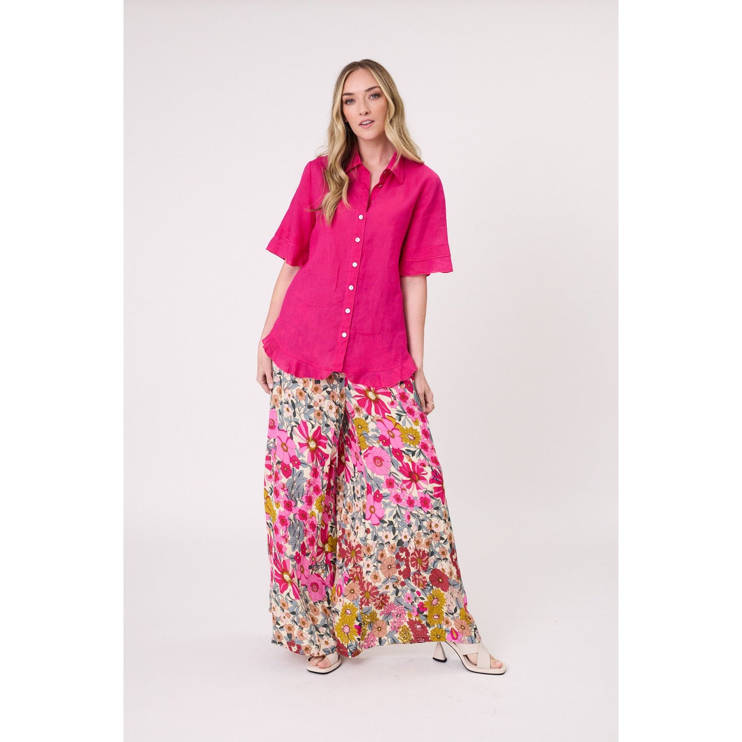 Camilla Linen Top LTD209