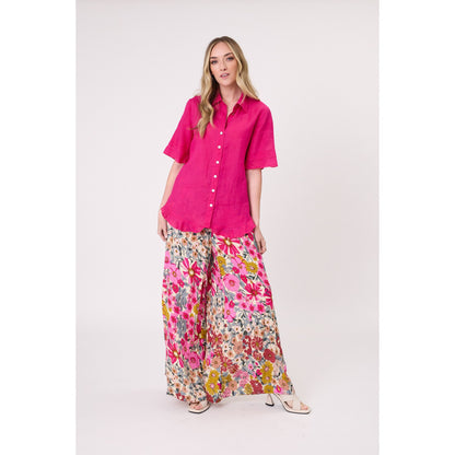 Camilla Linen Top LTD209