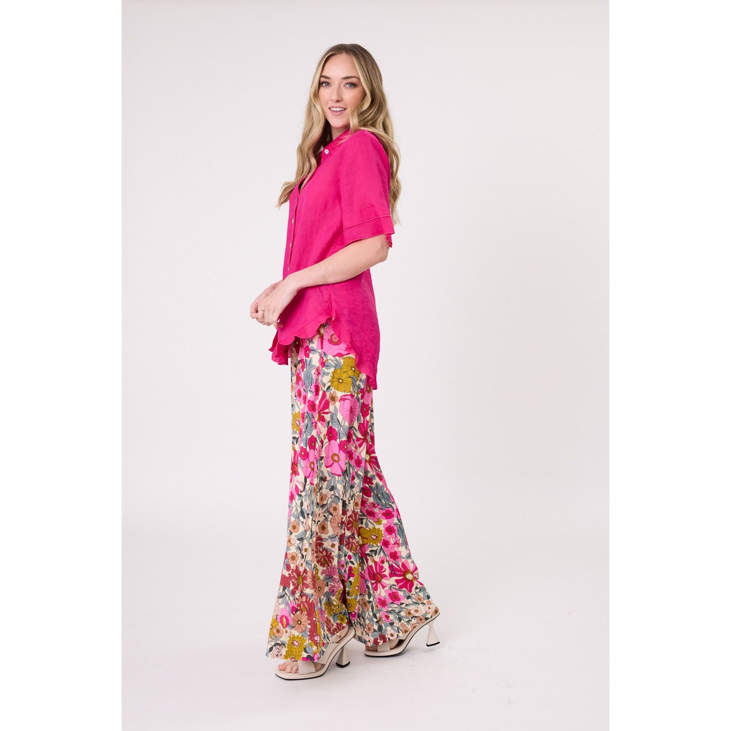 Camilla Linen Top LTD209