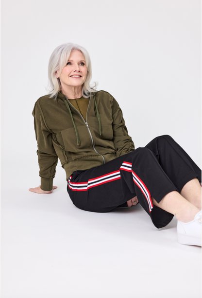 Chloe Black-Red Stripe Pant LTD130