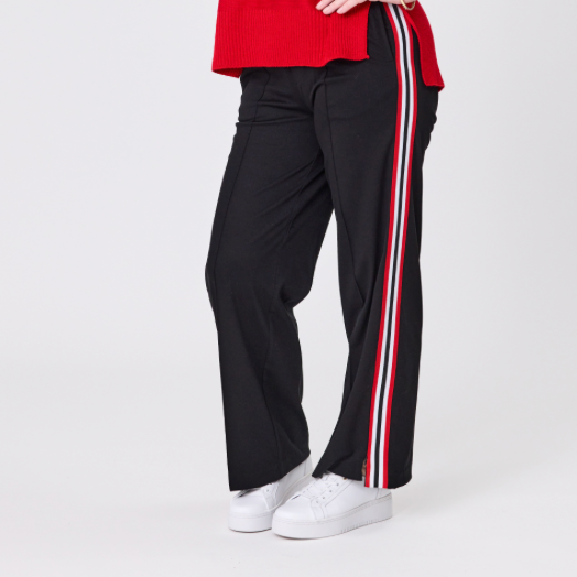 Chloe Black-Red Stripe Pant LTD130