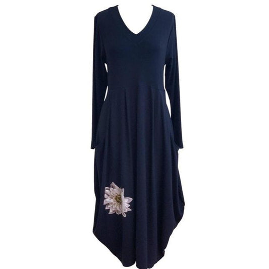 Carly Dress w Cream Flower
