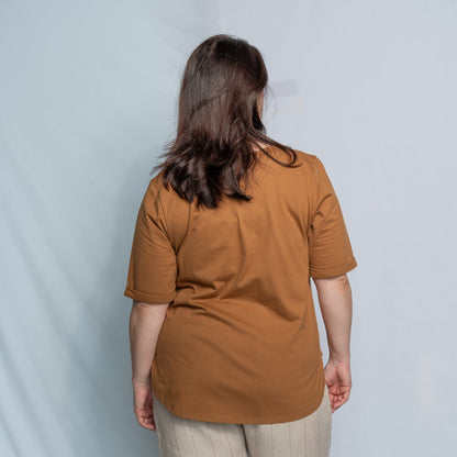 Walnut Gauze Tee SB-244