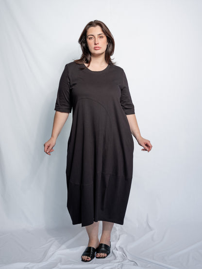 Black Urban Knit Dress SB-208