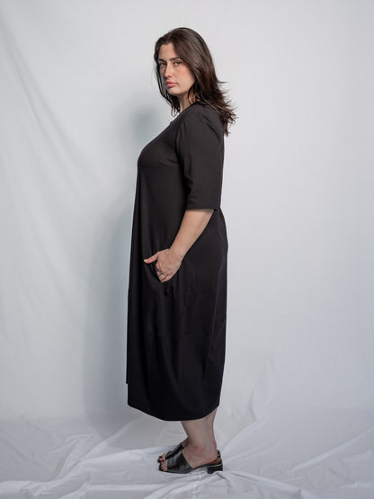 Black Urban Knit Dress SB-208