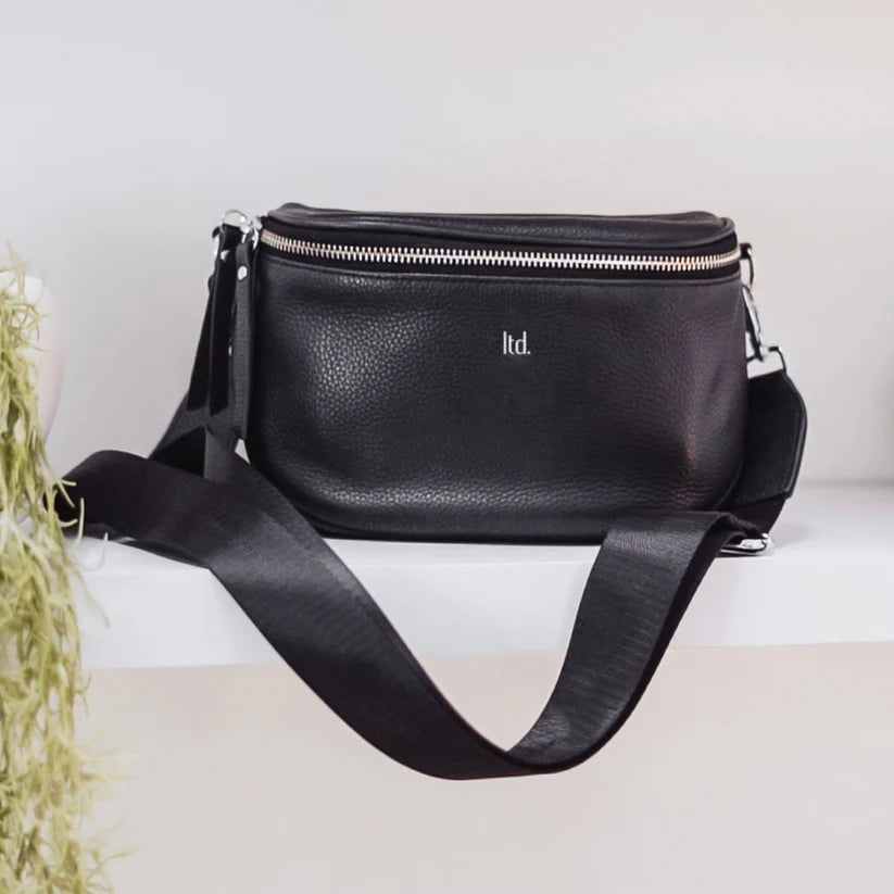 Lemon Tree Dani Leather Bag-Jet