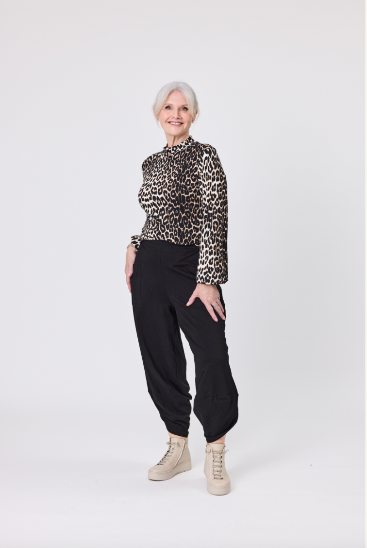 Evie Leopard Print Top LTD313