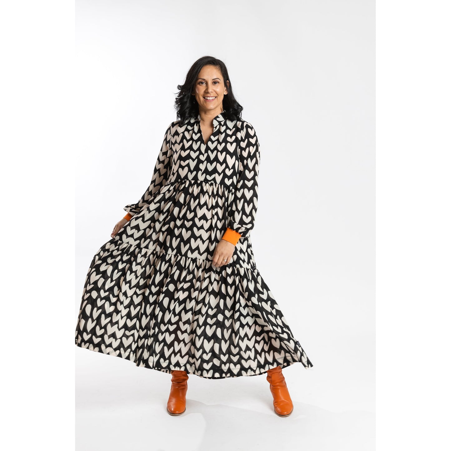 Collar Tier Dress Sweetheart JW24-50