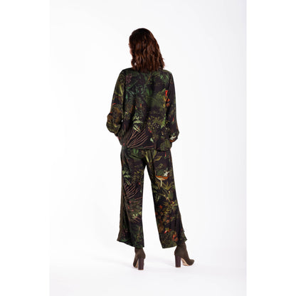 Brie Pants Green Foliage JW26-18