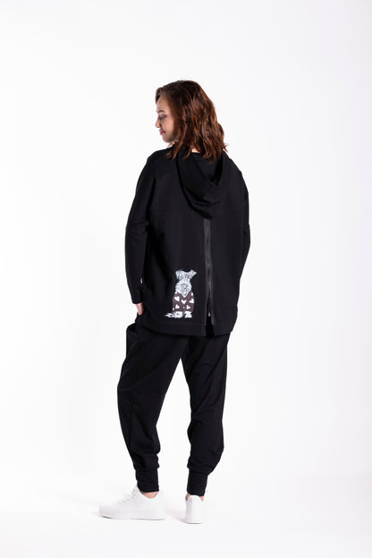 Noir Dog Hoodie JW26-63