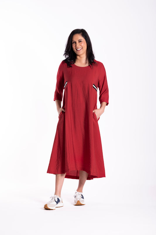 Maddy  Dress Crimson JW26-6