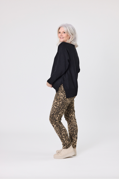 Fiona Knit Top Black LTD174