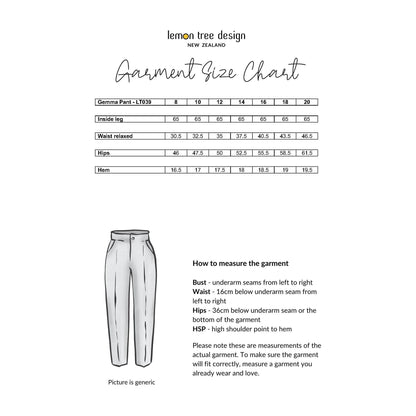 Gemma Classic Pant LT039