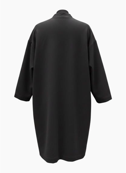 Rome Black D Rings Coat GH128