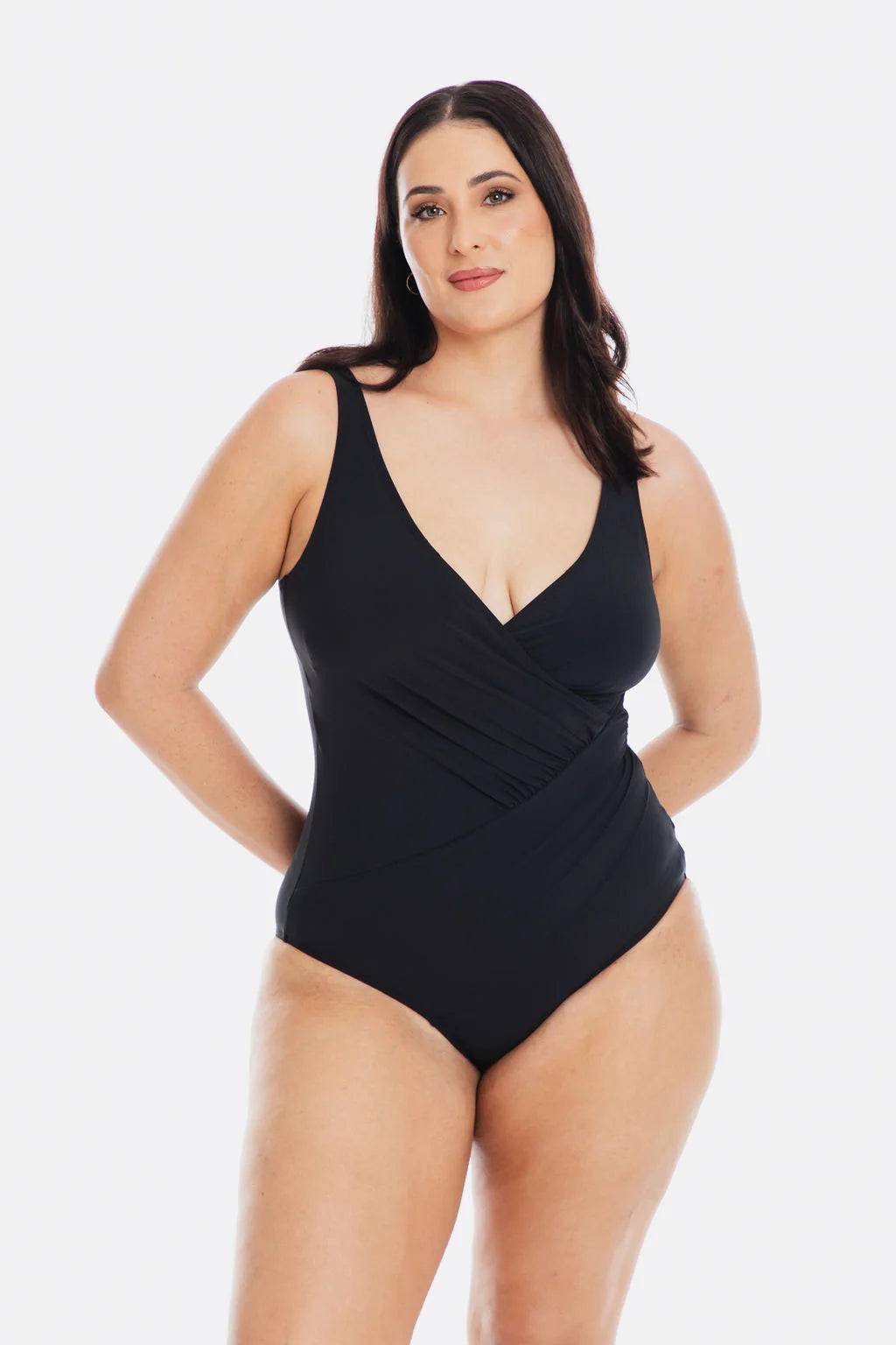 TOGS Black Surplice Onepiece