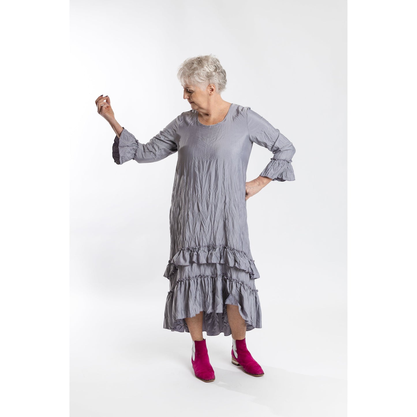 Fleur Dress Grey