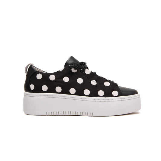 Minx Kerri Black/White Spot Sneaker