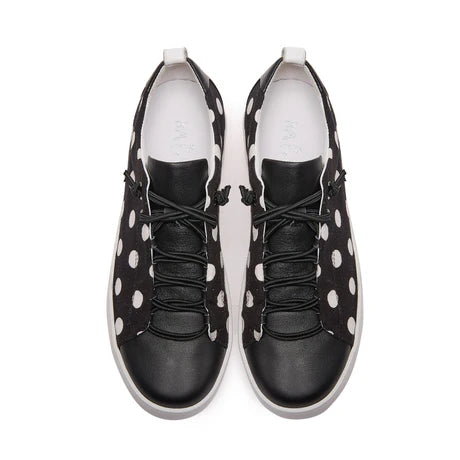 Minx Kerri Black/White Spot Sneaker