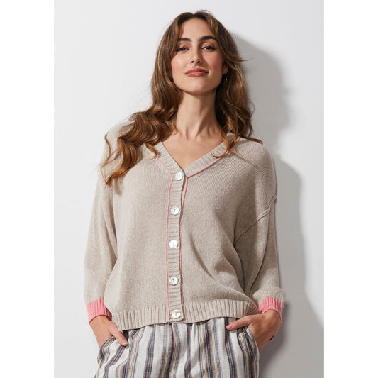 LD & Co Chunky Linen Cardi LC6661