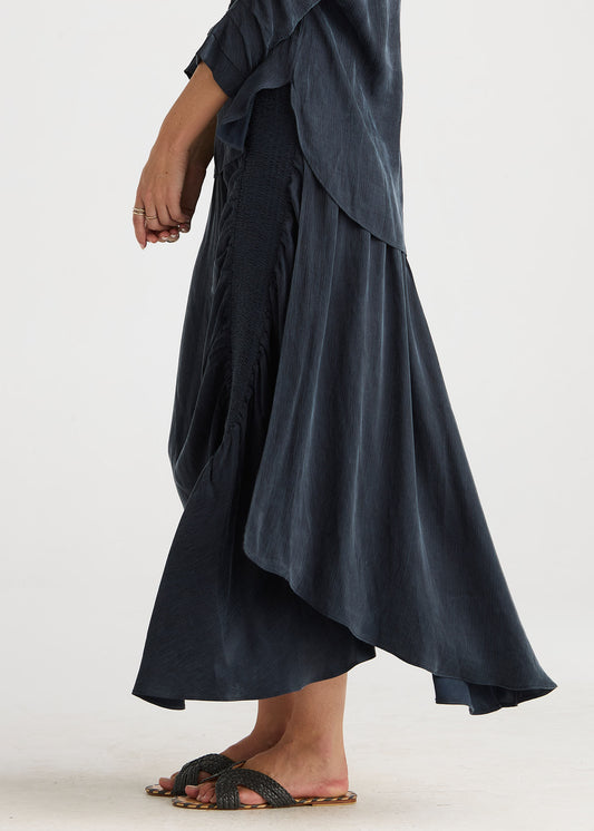 Shirred Angled Skirt LC8883