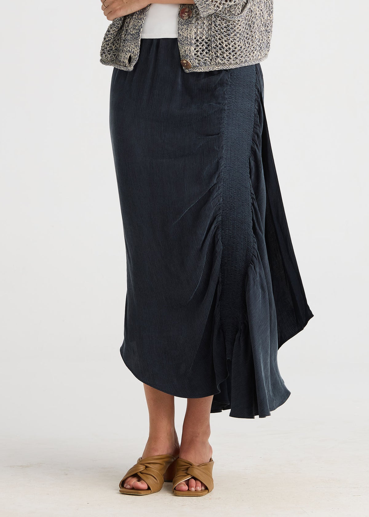 Shirred Angled Skirt LC8883