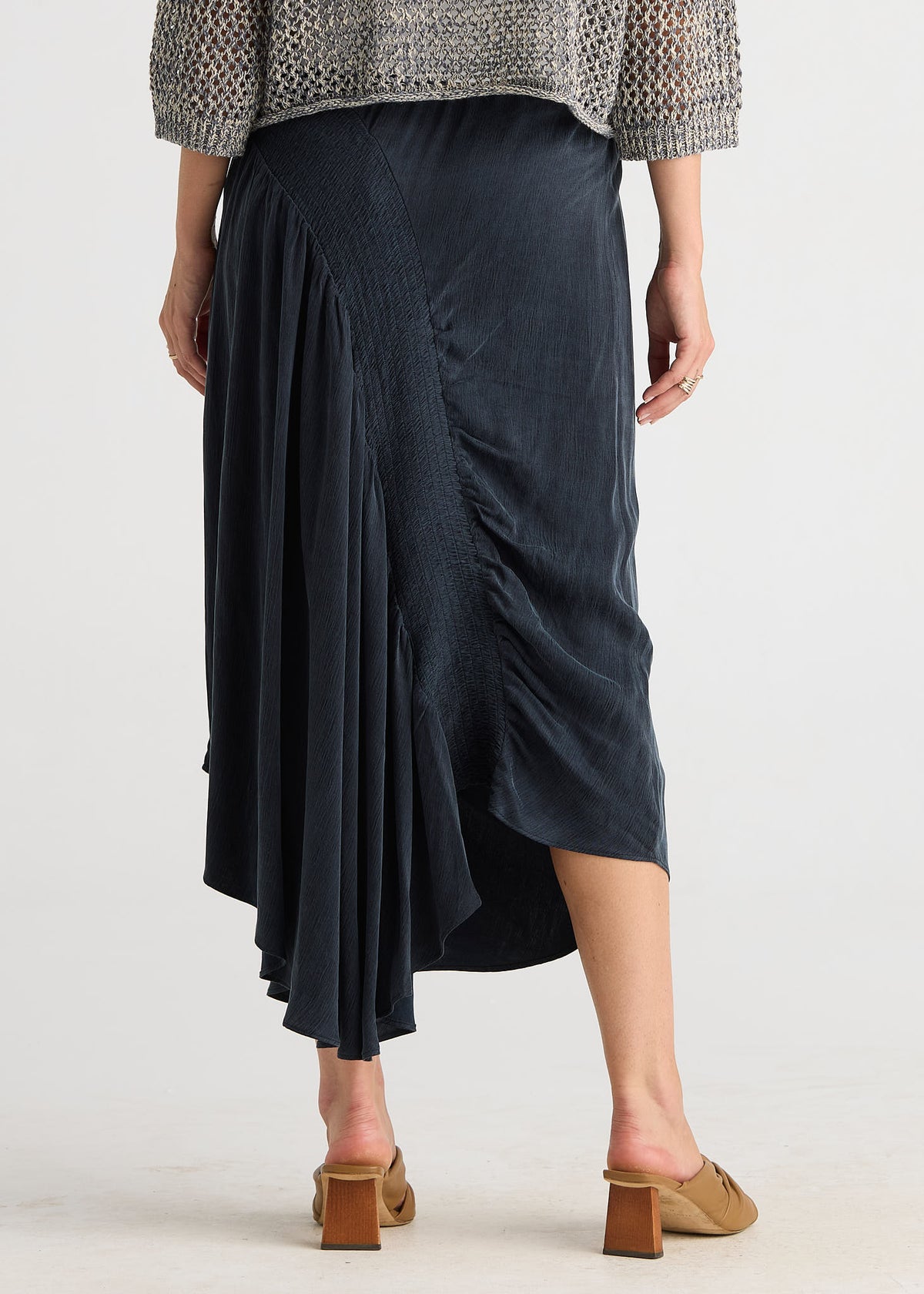 Shirred Angled Skirt LC8883