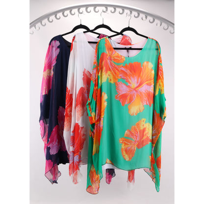 Wednesday Lulu Floral Silk Tunic