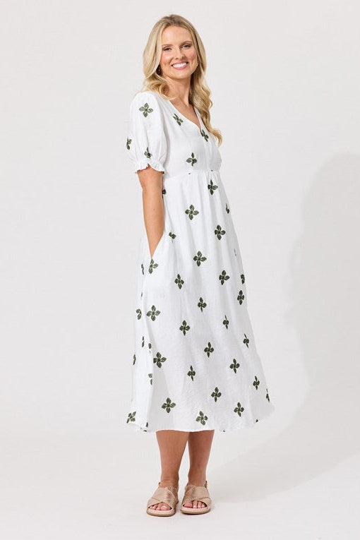 Bex White Clover Dress LTD445