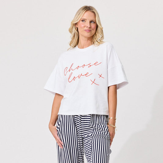 Choose Love White Tee LTD417