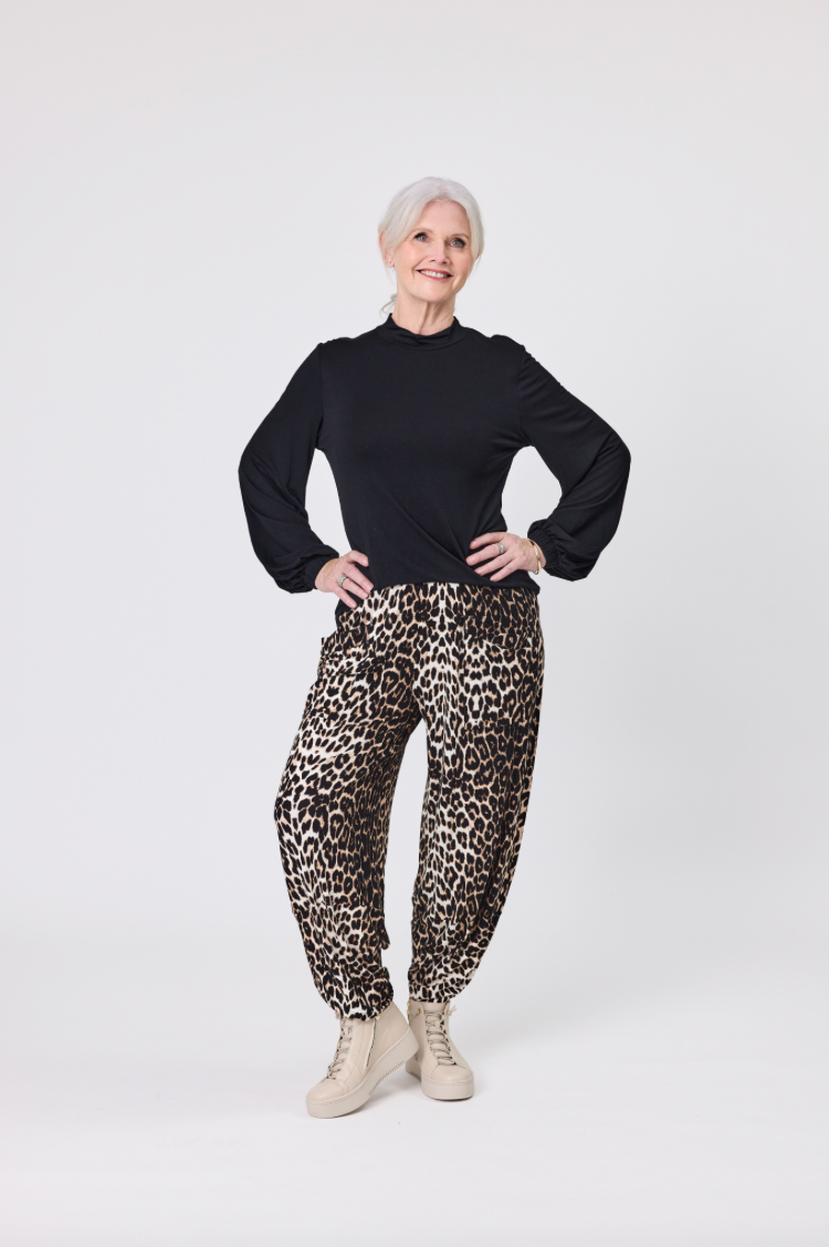 Lenore Leopard Print Pant LTD125