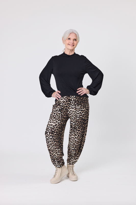 Lenore Leopard Print Pant LTD125