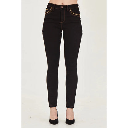 Chic Slim Leg Black Jean