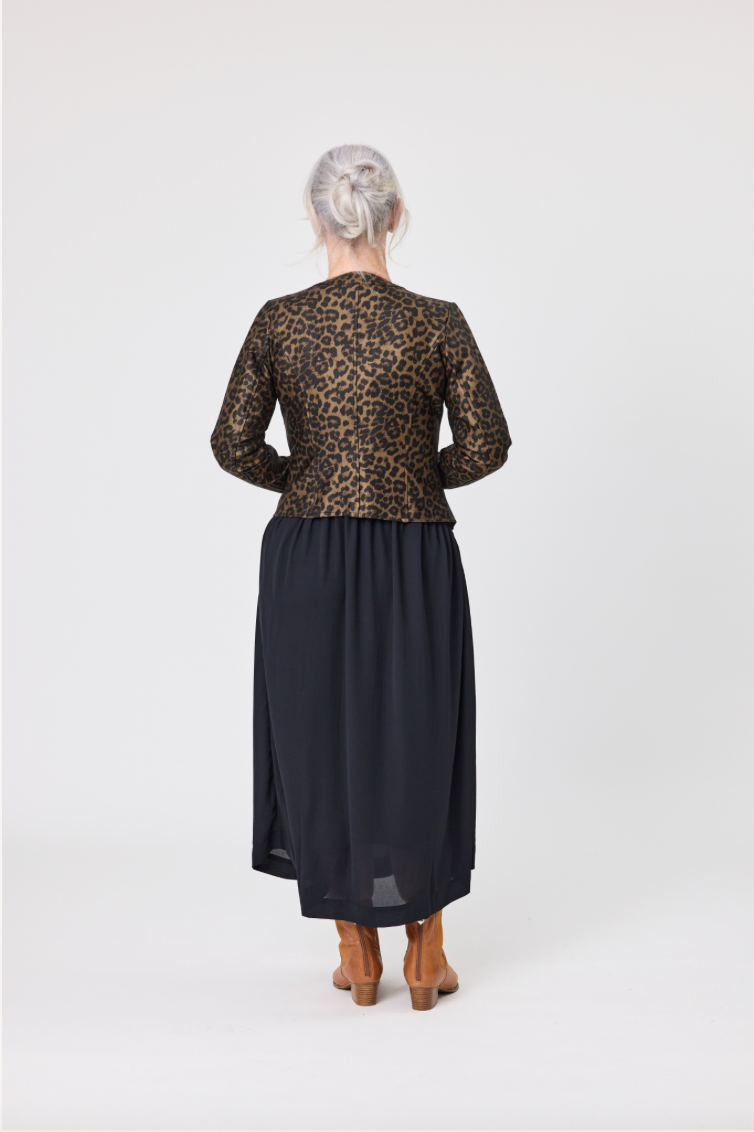 Mika Toffee Leopard Jacket LTD351