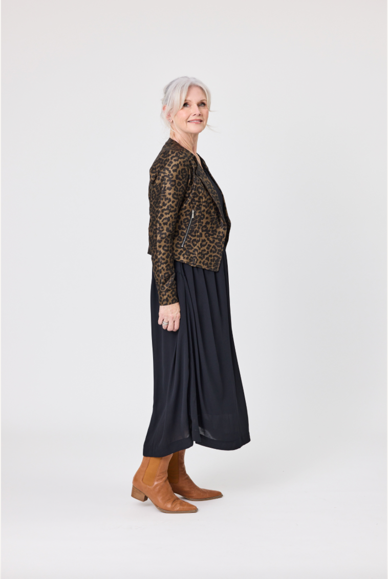 Mika Toffee Leopard Jacket LTD351