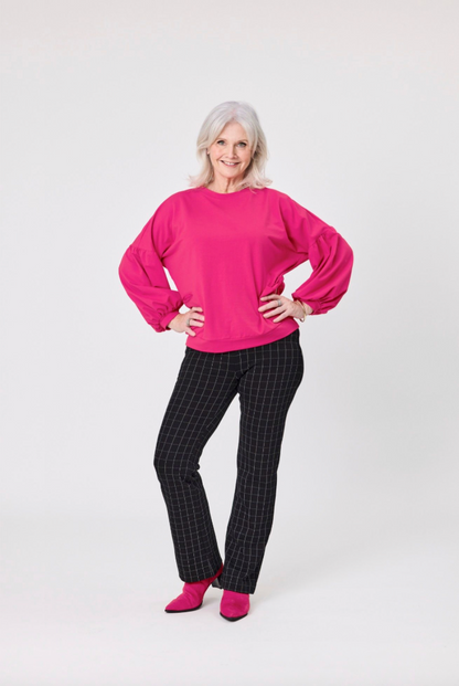 Naja Black Grid Check Pants LTD337