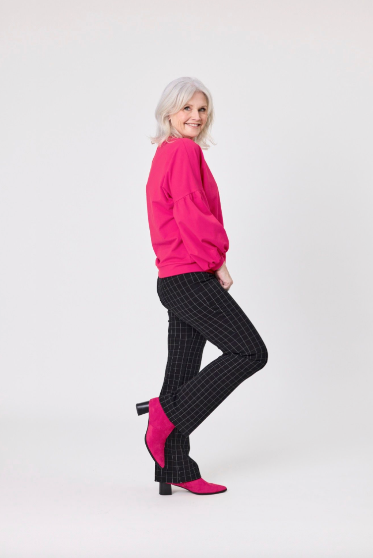 Naja Black Grid Check Pants LTD337