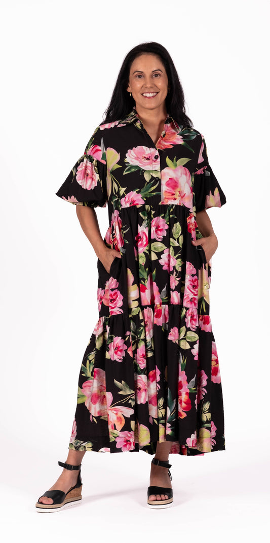 Ink Blossom Lana Dress JS26-96A