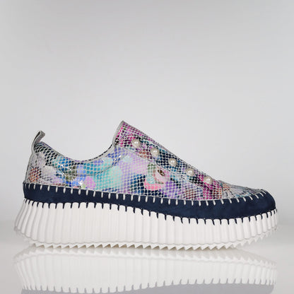 Minx Blue Mosaic Floral Pearlzie