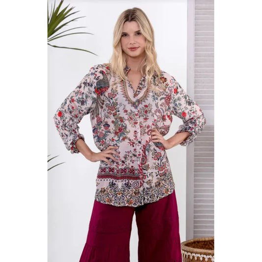 Cienna Phoenix Silk Shirt