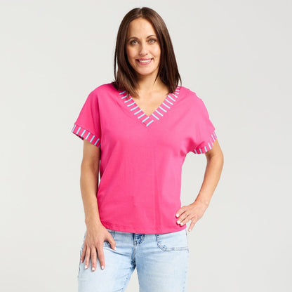 Cora Top Pink S6007A