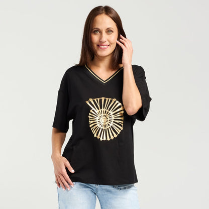 Ines Top Black S6023B